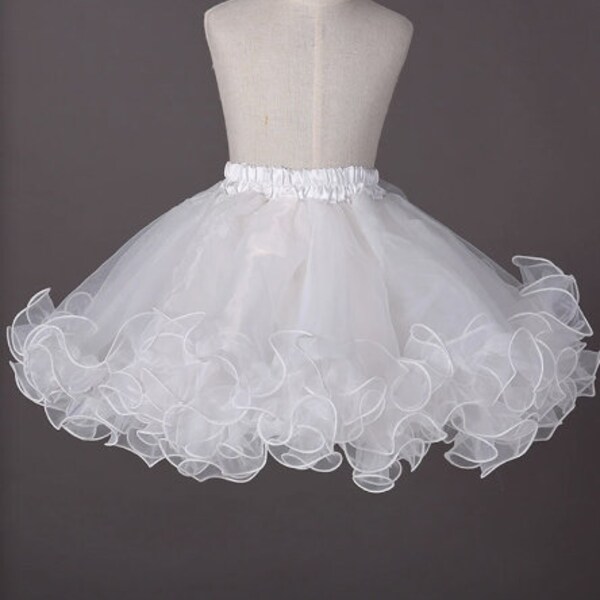 New Hot Sell 4hoops Big White Petticoat Super Fluffy Crinoline Slip Underskirt F