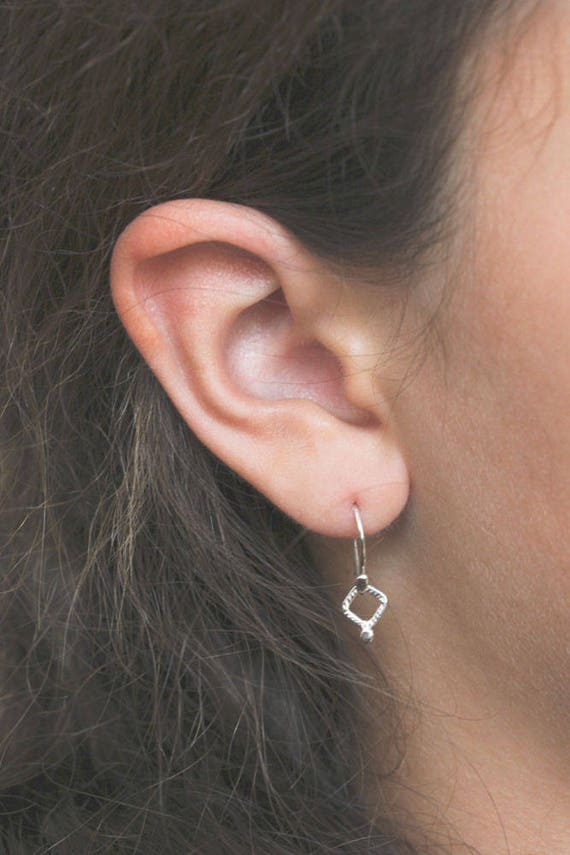 Sterling Silver Drop Earrings Dangle Earrings Minimal Jewellery