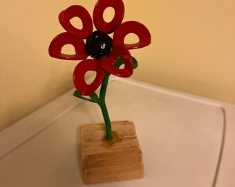 The Red Metal Flower