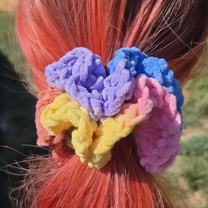Velvet Crochet Hair Ties | Scrunchies
