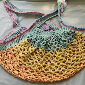 Handmade Crochet Market Bag| Eco-Friendly, Reusable
