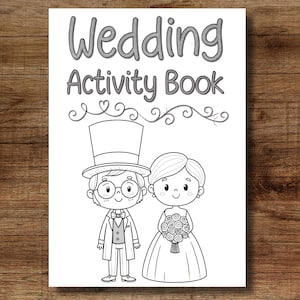 Kids Wedding Activity Book: Printable Games & Coloring Pages (A4, Digital Download)