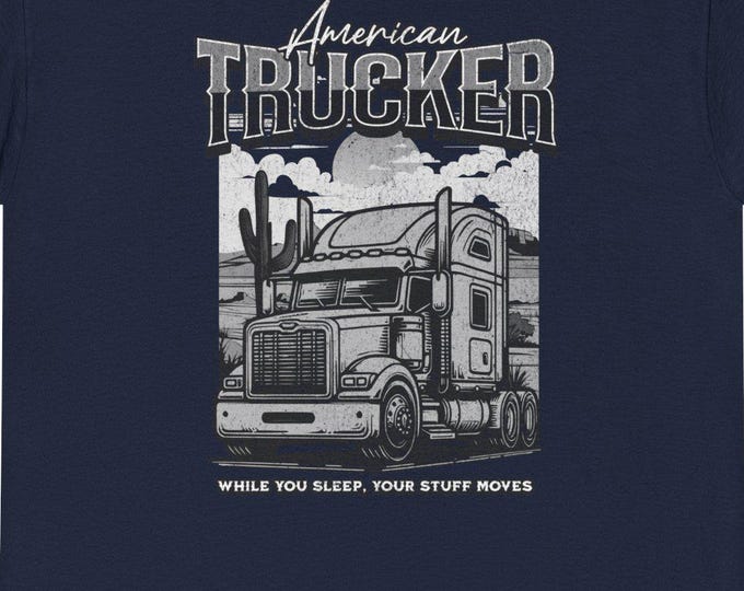 Vintage Desert Trucker Tee | Semi Truck Graphic T-Shirt