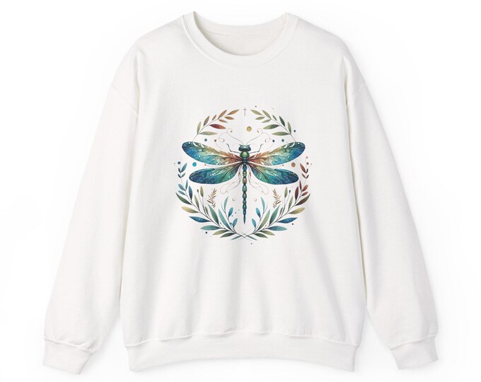Artistic Dragonfly Sweatshirt: Cozy Unisex Crewneck