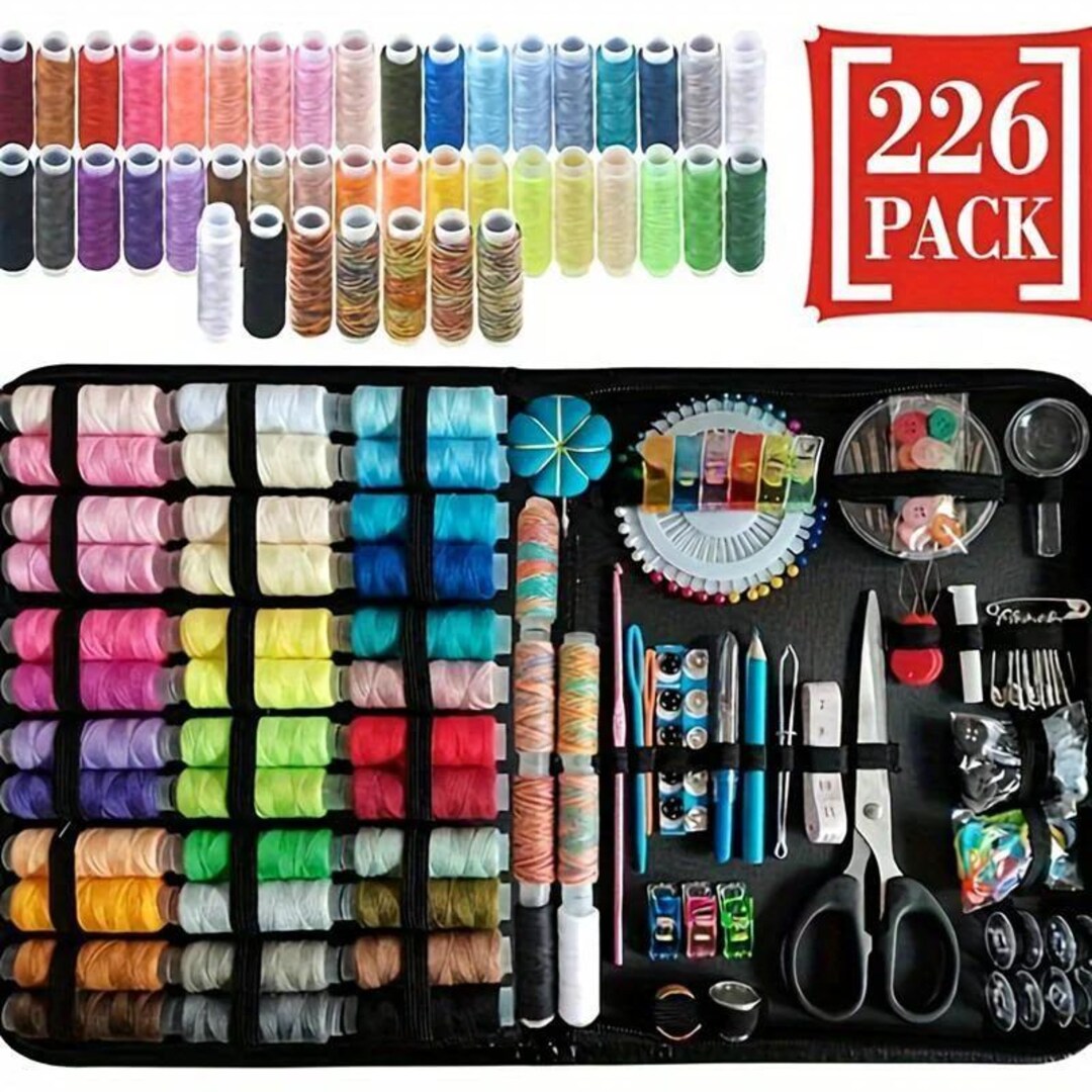 DIY Sewing Kit – Multi-function Box Set for Hand Stitching, Quilting ...