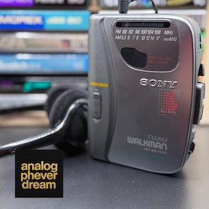 Nyrenoverad Sony WM-FX323 kassettspelare från 1996; Helt restaurerad: Gratis kassett + hörlurar bild 1