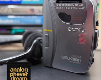 Pristine 1996 Sony WM-FX323 Cassette Walkman; Fully Restored: Free Cassette + Headphones