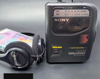 Sony Sports Walkman SRF-M50 FM Stereo Headset Headphone Receiver