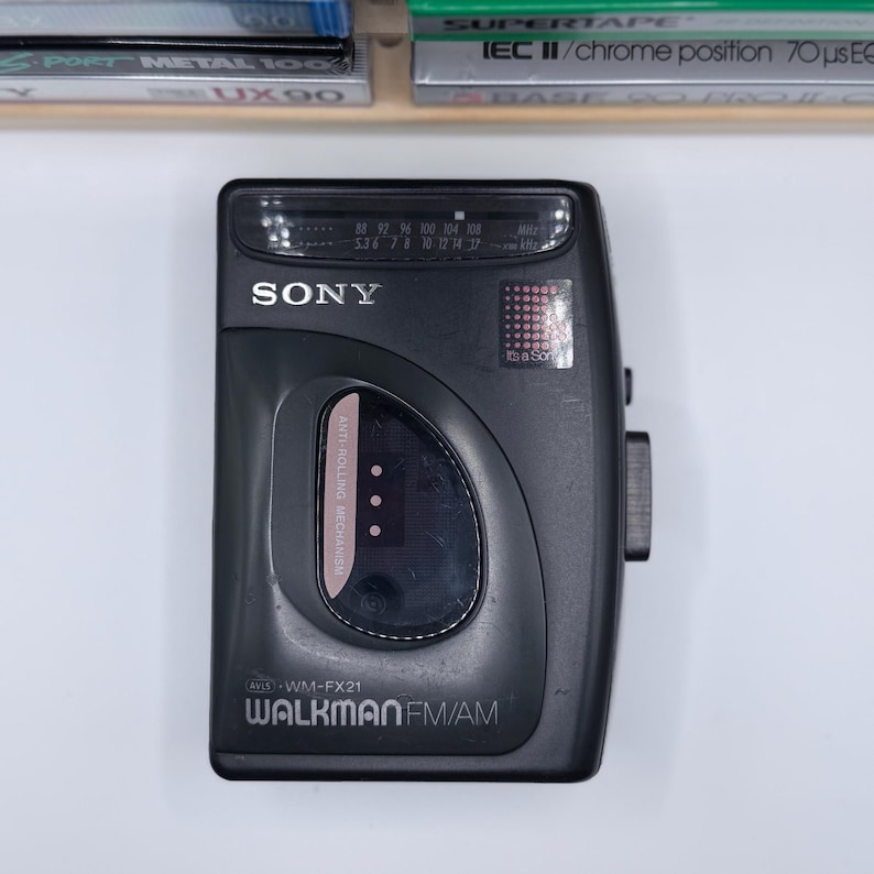 Fantastic 1993 Sony WM-FX21 Cassette Walkman; Fully Restored: Free Cassette + Headphones image 2