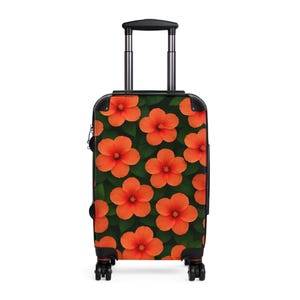 Floral Travel Suitcase, Stylish Luggage for Vacation, Trendy Bag for Trips, Summer Getaway Gear, Perfect Wedding Gift