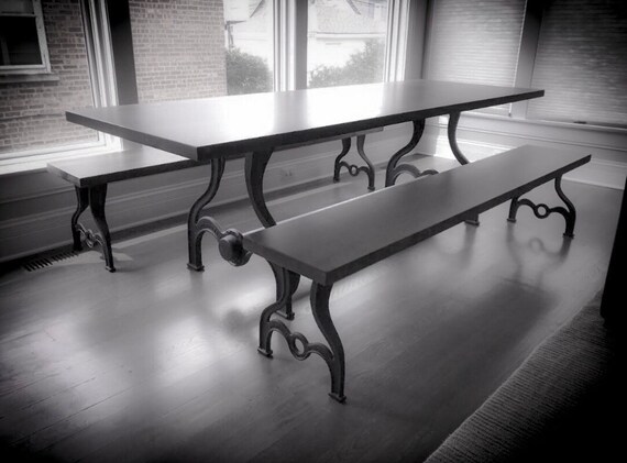 Trade Lot 10 Big Dining Table Legs Bench Cast Iron Drake Etsy