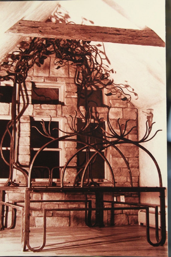 Wrought Iron Tree Bed Custom Made Queen Etsy