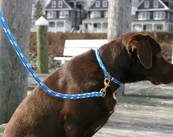Nautical Dog Collar - Rope Dog Collar - Handmade - Fair Leads