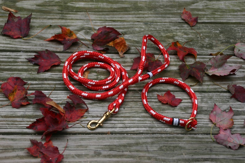 Nautical Dog Collar Rope Dog Collar Handmade Fair Leads Etsy