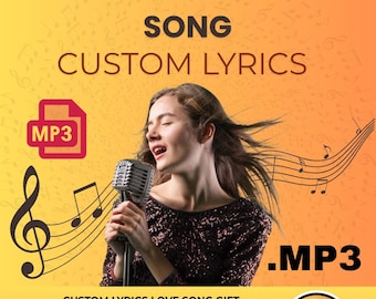 Aangepast cadeau liefdeslied | Gepersonaliseerde liedcadeau | Aangepaste teksten en muziek | Lied voor verjaardag, jubileum, bruiloft of valentijnscadeau | MP3