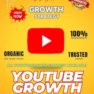 Paquete de crecimiento para canales de YouTube: más de 1000 suscriptores, promoción orgánica