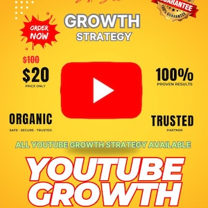 Paquete de crecimiento para canales de YouTube: más de 1000 suscriptores, promoción orgánica