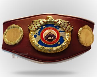 WBO Championship Boxing Belt Replica – Gold Plated, Adult Size