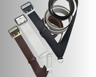 Correa de cuero para caja de marcha, color negro, marrón y blanco, con correa cruzada ajustable