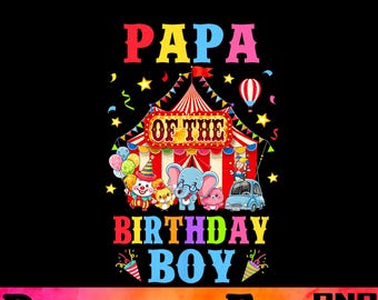 PAPA van de jarige PNG: familiecarnaval png (digitale download)