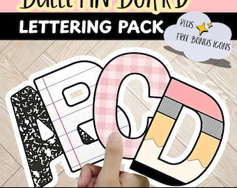 A-Z Bulletin Board Letters | Upper & Lower Case + Special Characters 4 Designs | Back to School Classroom Decor | Teacher Printable