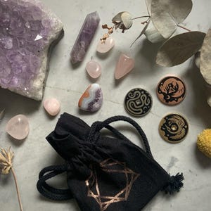 L'oracle trinitaire : système de divination moderne - talismans et amulettes en émail dur pour la divination et la voyance