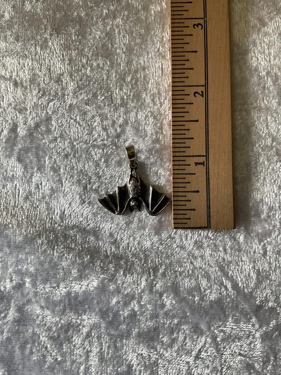 Sterling Silver Bat Pendent - image 4
