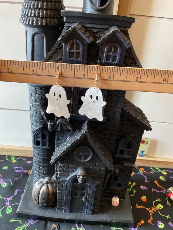 Handmade Ghost Dangle Earrings - image 5