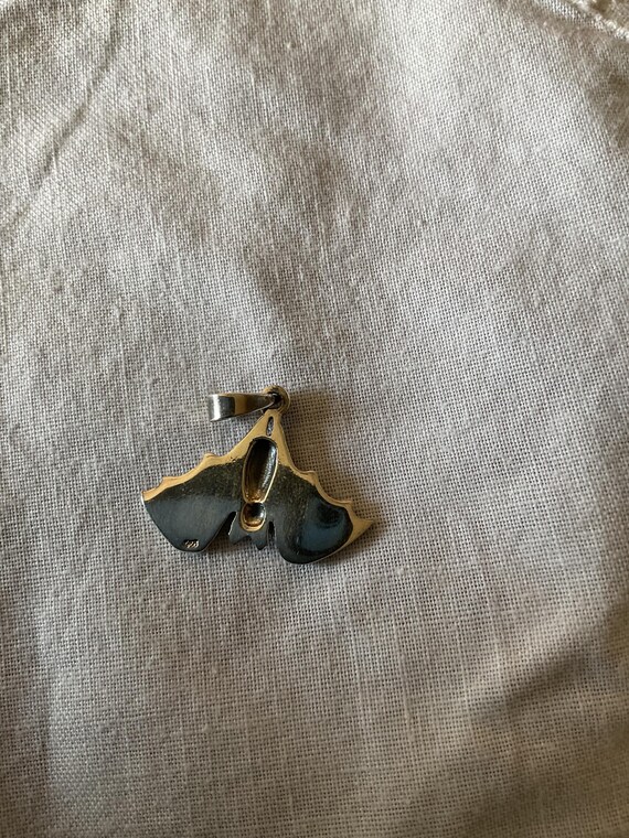 Sterling Silver Bat Pendent - image 2