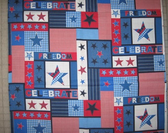 Patriotic Collage Celebrate Freedom Stars 34" X 42"