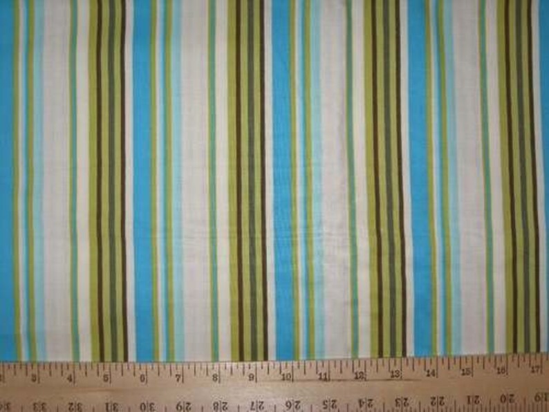 Amy Butler Daisy Chain Happy Stripe Fabric 1 Yard 33 image 1