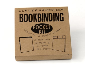 Kit de encuadernación de bolsillo – Mini libros cosidos y plegados