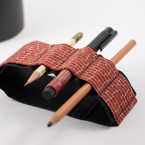 Journal Bandolier // brickhouse // a better pencil case, journal pen holder, book strap, pen loop, pencil roll, pen bandolier image 4