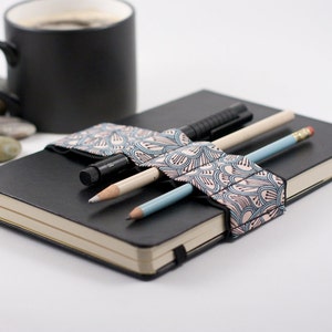 Journal Bandolier // petal // a better pencil case, journal pen holder, book strap, pen loop, pencil roll, pen bandolier image 2