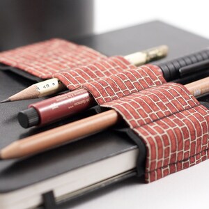 Journal Bandolier // brickhouse // a better pencil case, journal pen holder, book strap, pen loop, pencil roll, pen bandolier image 2