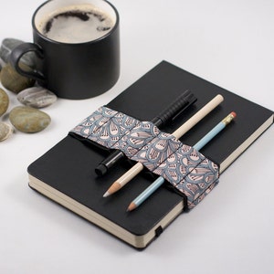 Journal Bandolier // petal // a better pencil case, journal pen holder, book strap, pen loop, pencil roll, pen bandolier image 1