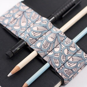 Journal Bandolier // petal // a better pencil case, journal pen holder, book strap, pen loop, pencil roll, pen bandolier image 3