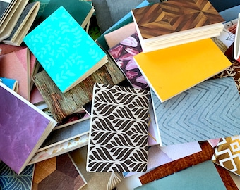 Mini Eco-Friendly Notebook: Pocket Size, Bookbinding Off-Cuts