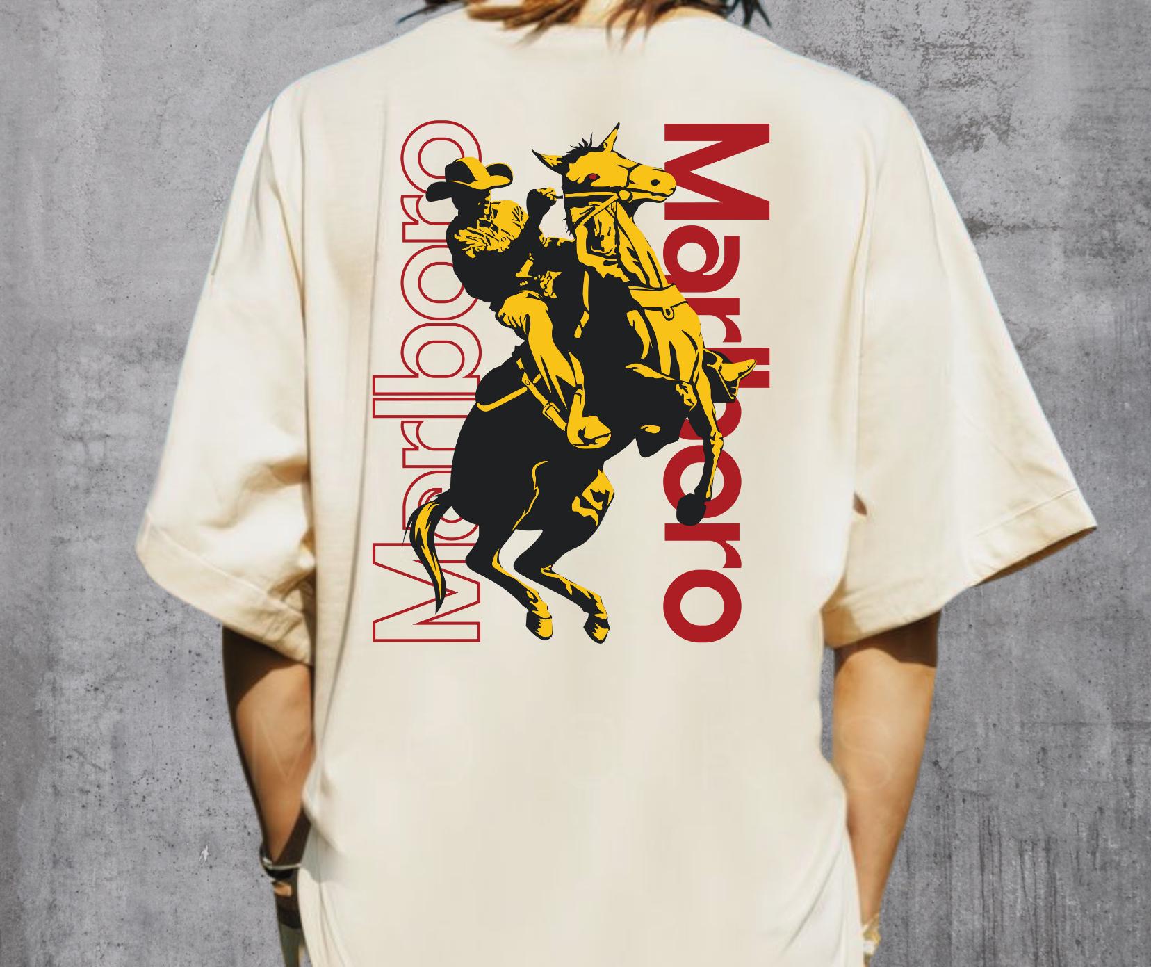 マルボロ　Horse Creek Tシャツ 90s 90s/marlboro/horse creek/Tシャツ/XL/コットン/WHT