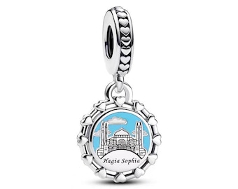 charm Pandora Estambul Santa Sofía de plata de ley S925