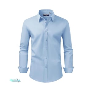 Men’s Stretch Dress Shirt Regular Fit | Button Down Long Sleeve Shirt For Business, Wedding, Work, Casual Wear