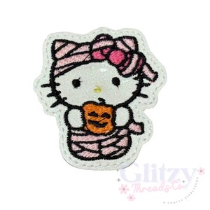 Mummy Kitty Halloween Feltie - Felties non tagliati - Felties per le feste