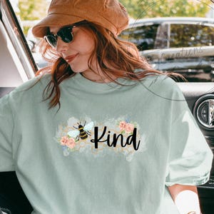 Bee Kind Graphic Tee, Honeycomb Shirt, Beekeeper Gift, Honey Bee Tshirt, Nature Lover Clothing, Save the Bees Tee
