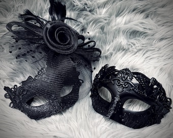 Masque Vénitien Demi-face Noir Pour Homme - Mascarade, Halloween, Carnaval, Cosplay, Fête élégante - 7