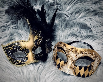 ハロウィーンのベネチアンマスク。BAUTA パッケージ - Etsy 日本