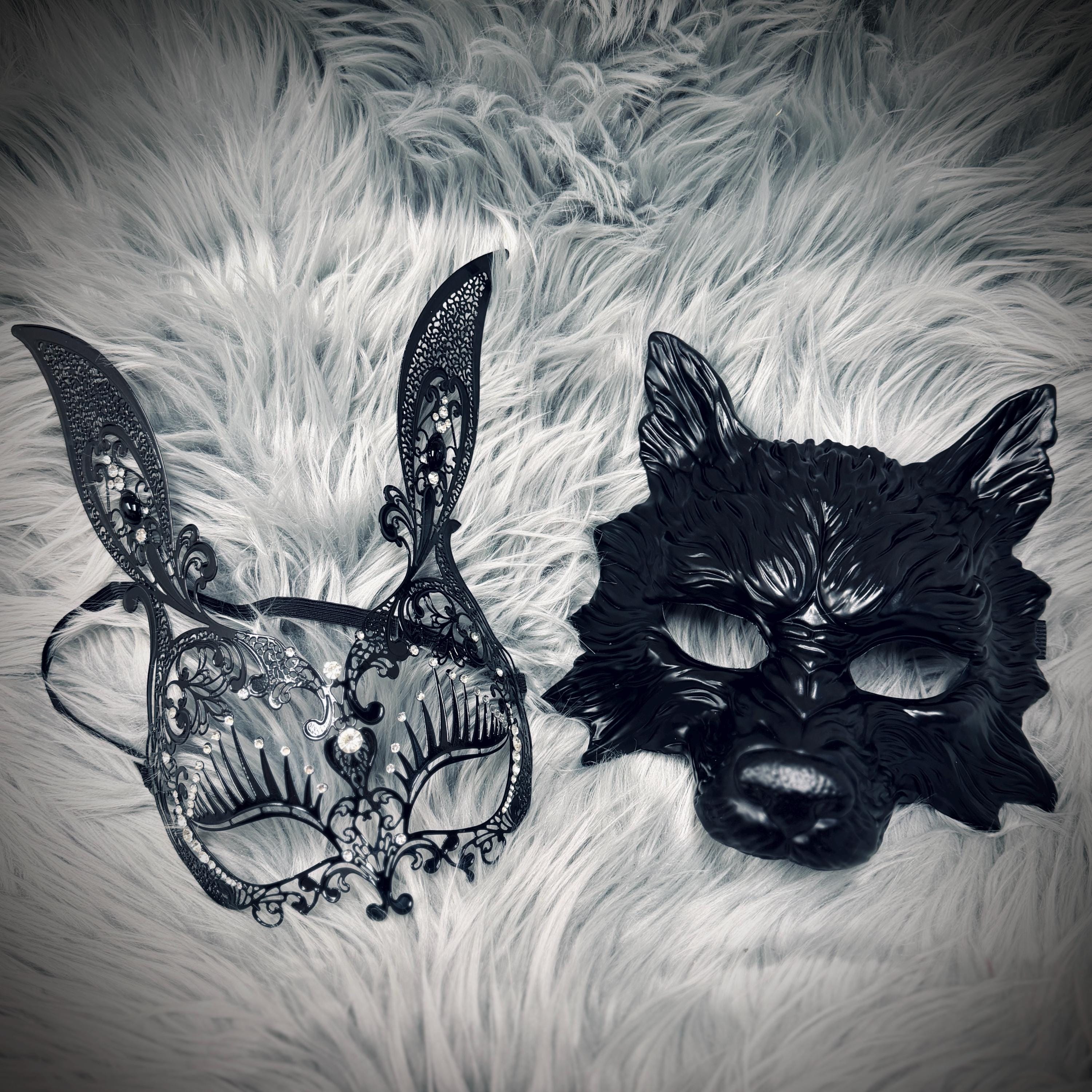 Black Men's or Women Animal Masquerade Party Masks , Women Venetian ...