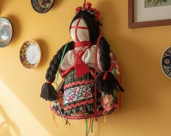 Ukrainian Motanka Doll, Handmade Protective Amulet of Harmony and Ancestral Energy, Slavic Spirit Talisman for Home Blessing, Unique Doll
