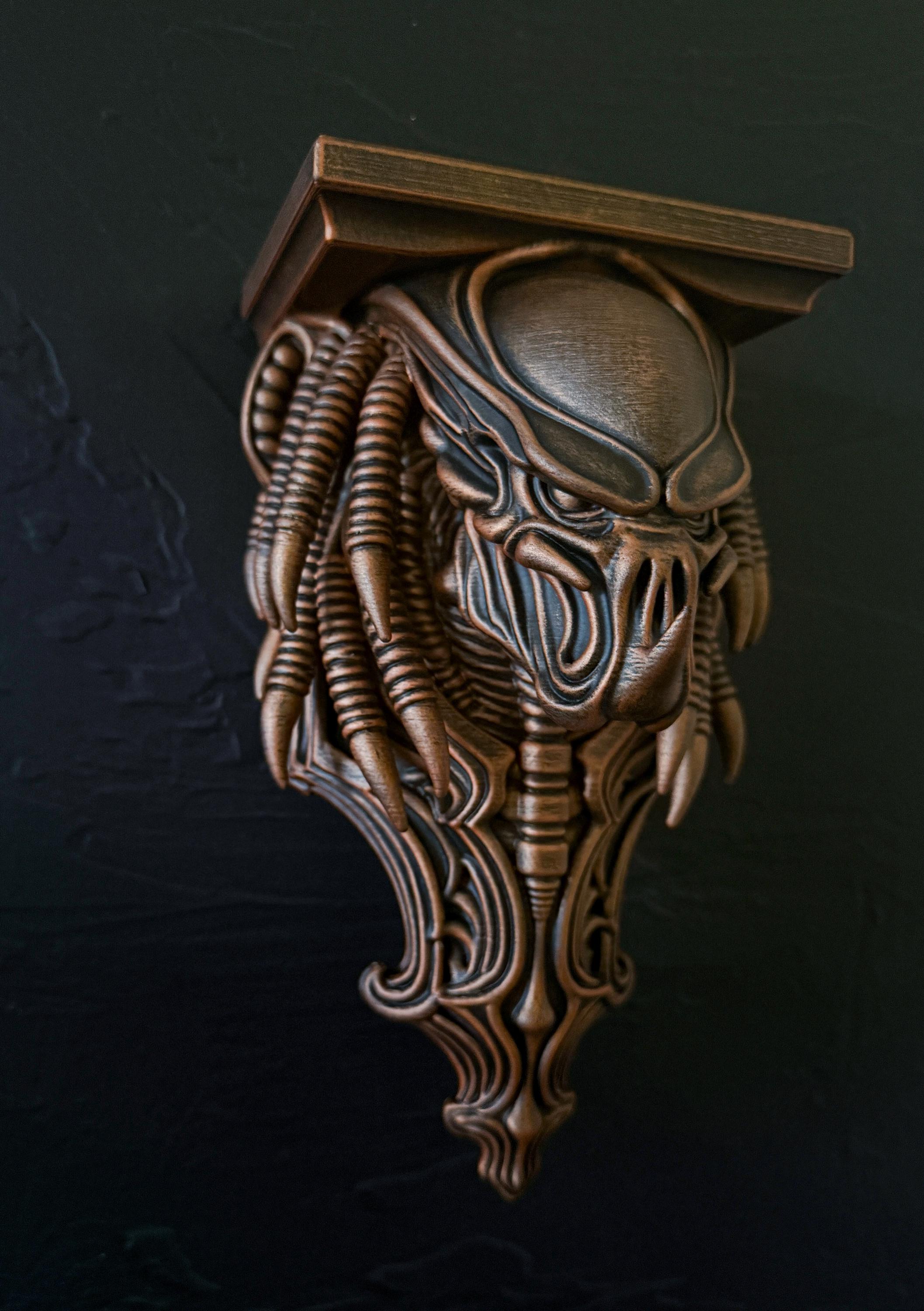 Predator Wall Art, Handmade 3D Printed Fan Replica, Predator Figurine ...