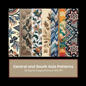 Digital Patterns, South Asian and Himalayan Textile Art in JPG and PNG