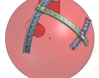 Bowling Ball Layout span gauge tool Scale 3D Print download stl Bowling ball span & PAP gauge unique design! STL data download for 3D printers